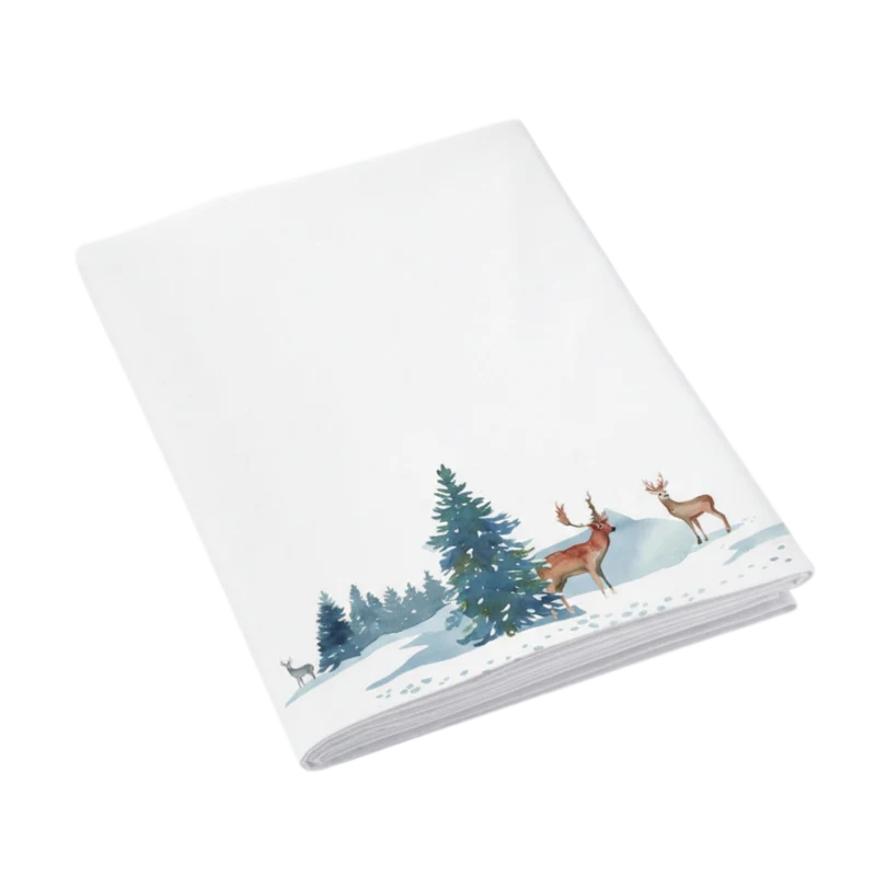 Drap plat Légende des Cimes - Percale de coton 120 fils/cm²