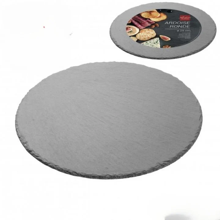 DESSOUS DE PLAT EN ARDOISE Ø25cm - ASSIETTE DE PRESENTATION