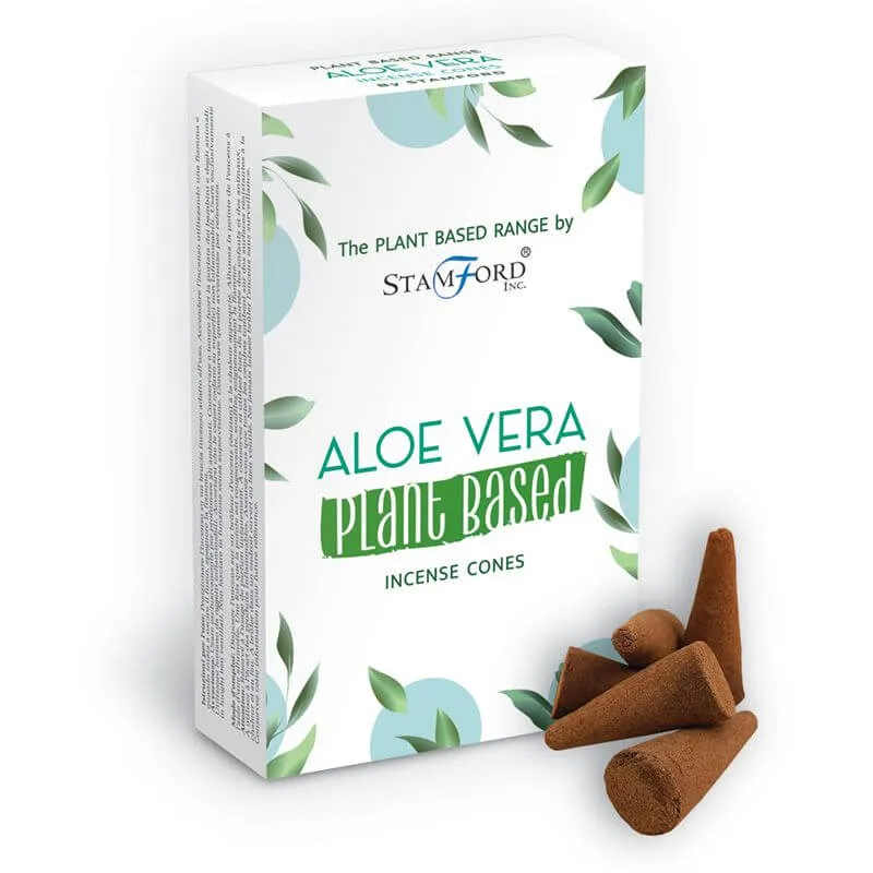 12 Cônes d'encens à base de plantes - Aloé Vera