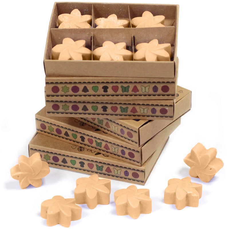 Boîte de 6 Fondants en Cire Soja - Jasmin de Minuit - bougie diffuseur de parfum