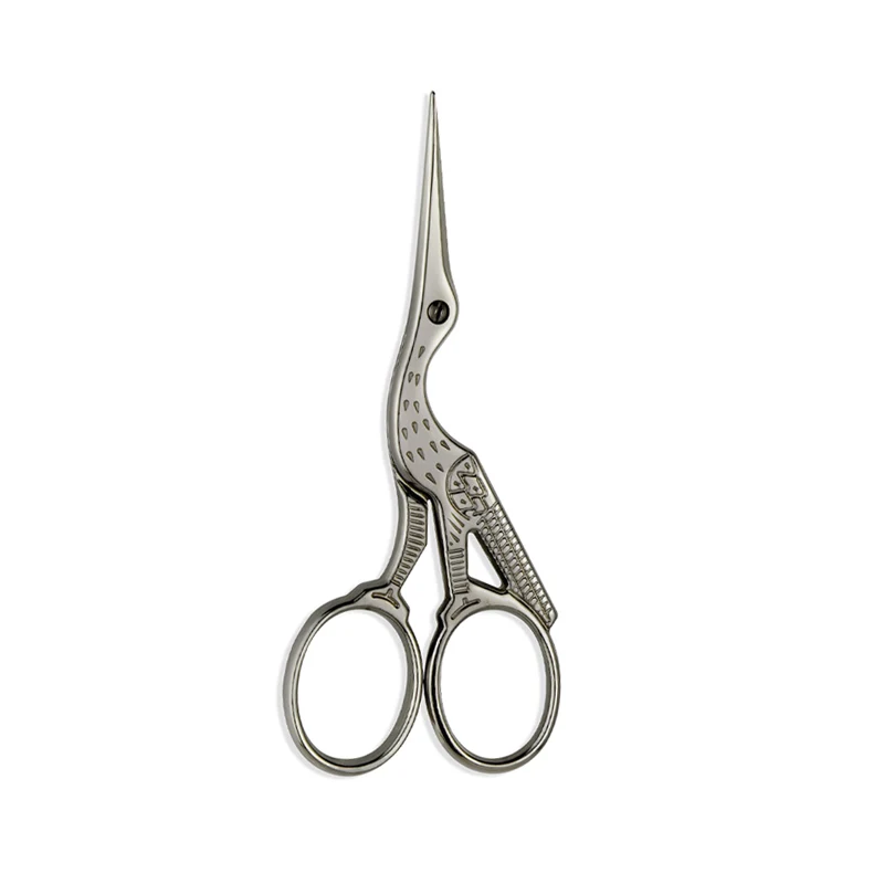 Ciseaux broderie Cigogne Argent foncé 9cm