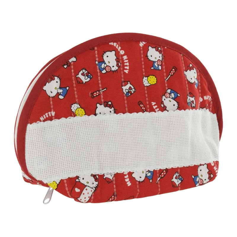 Trousse de couture à broder Hello Kitty Rouge