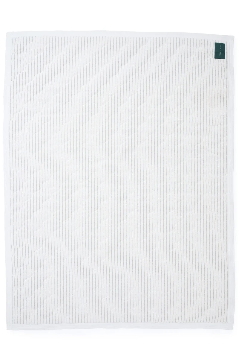 Couverture matelassée à tissage ouvert teint en fil