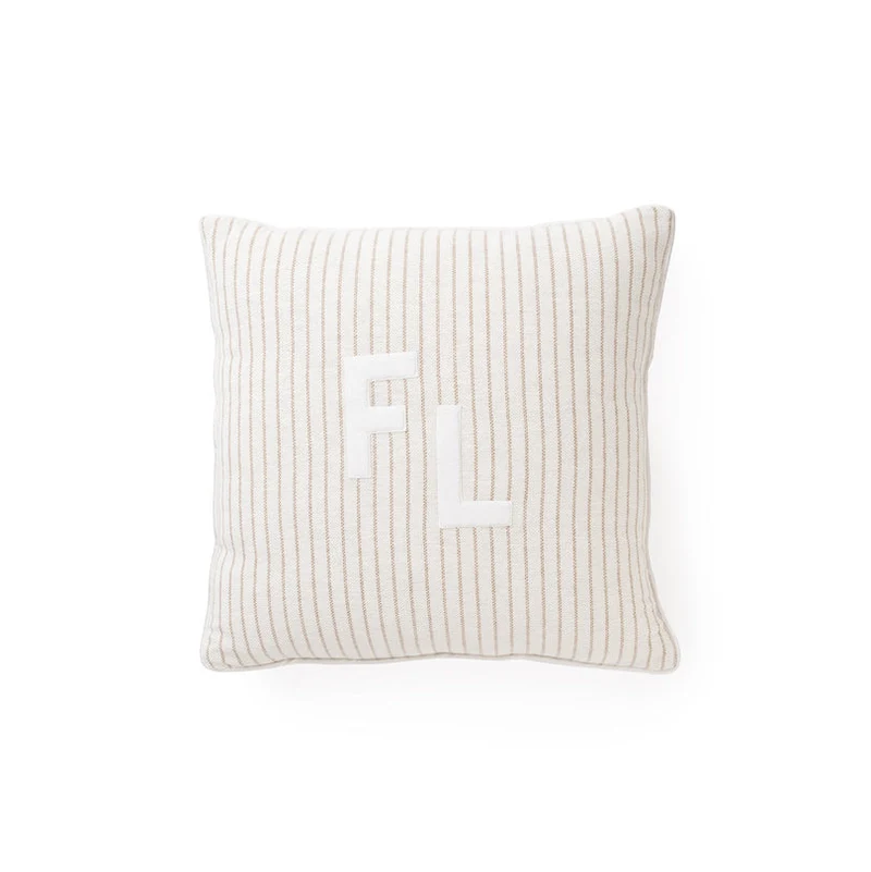 Coussin décoratif en fil teint