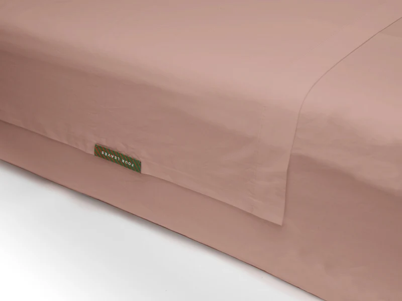 Drap plat en satin