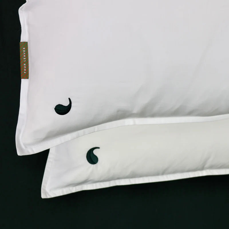 Parure de taies d'oreiller en percale