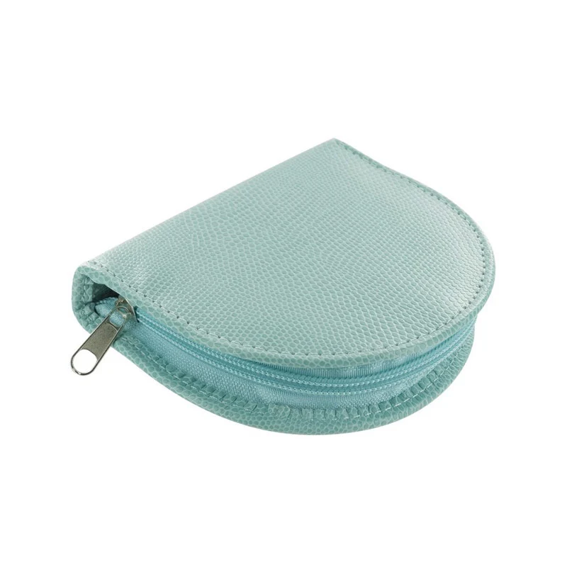 Trousse de couture imitation Croco Bleue