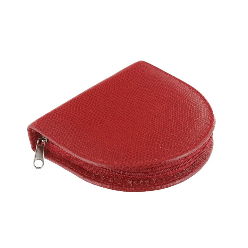 Trousse de couture imitation Croco Rouge