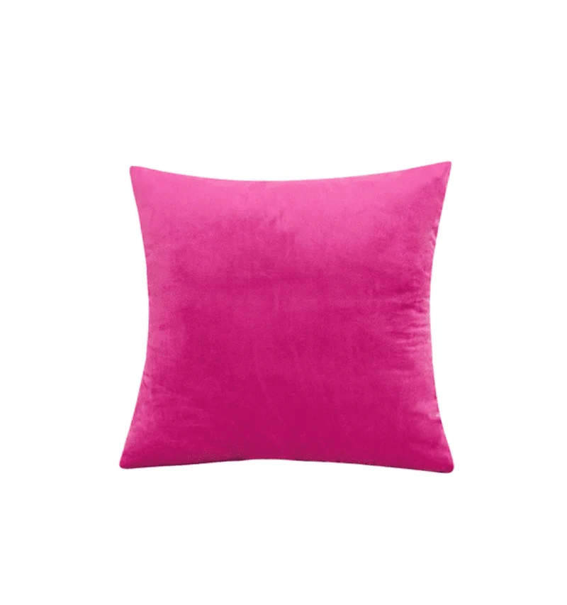 Housse de coussin 40x40 Velours Rose Fushia