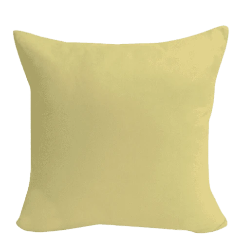 Housse de coussin 60x60 Jaune Clair