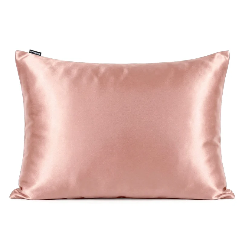 🎁 Taie d’oreiller en soie de mûrier 50x70 cm - Vieux Rose (100% off)