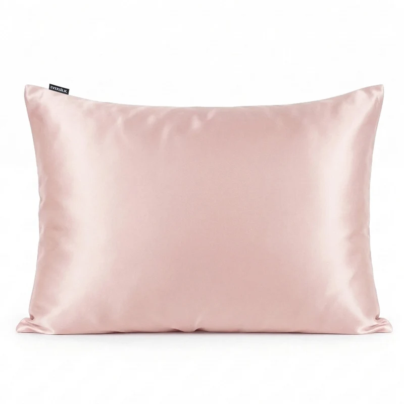 🎁 Taie d’oreiller en soie de mûrier 50x70 cm - Rose (100% off)
