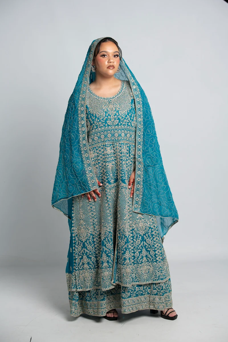 Robe Isla bleu turquoise