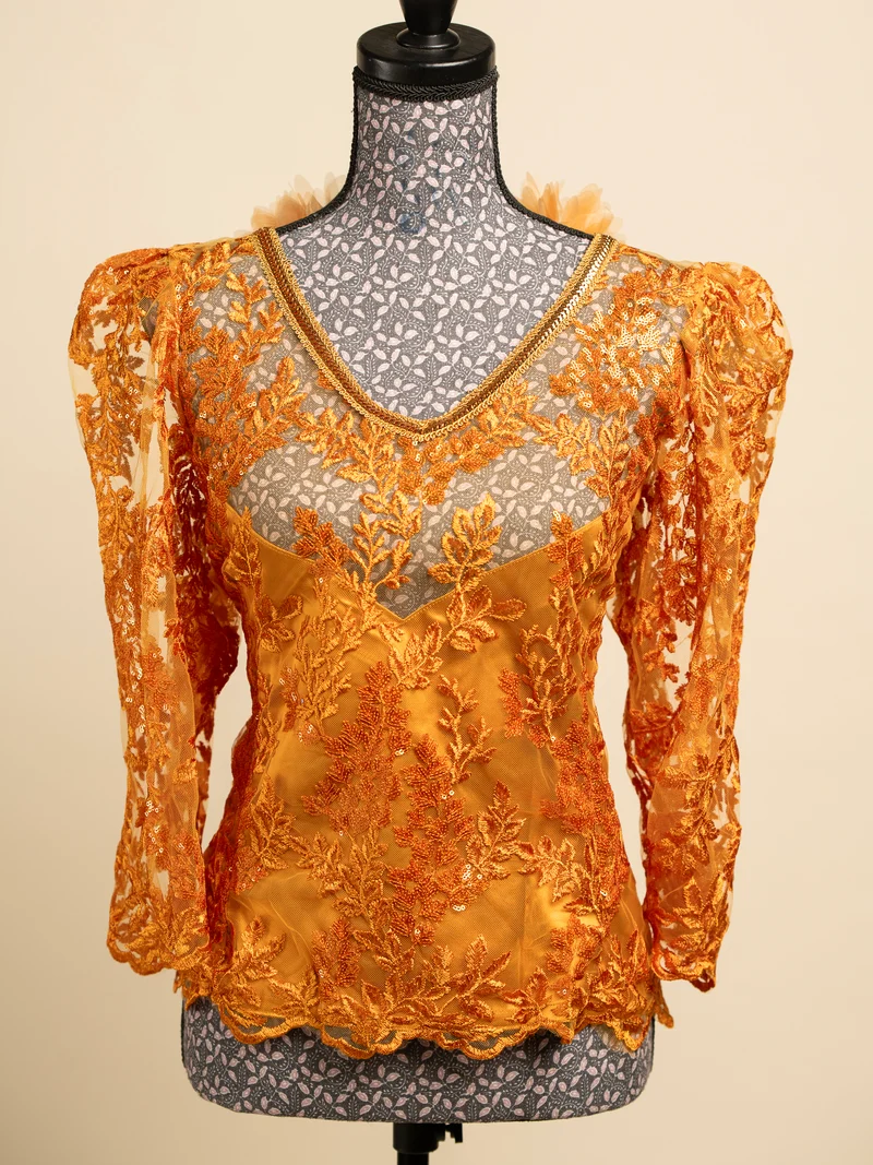 Body Dentelle LINA - Moutarde