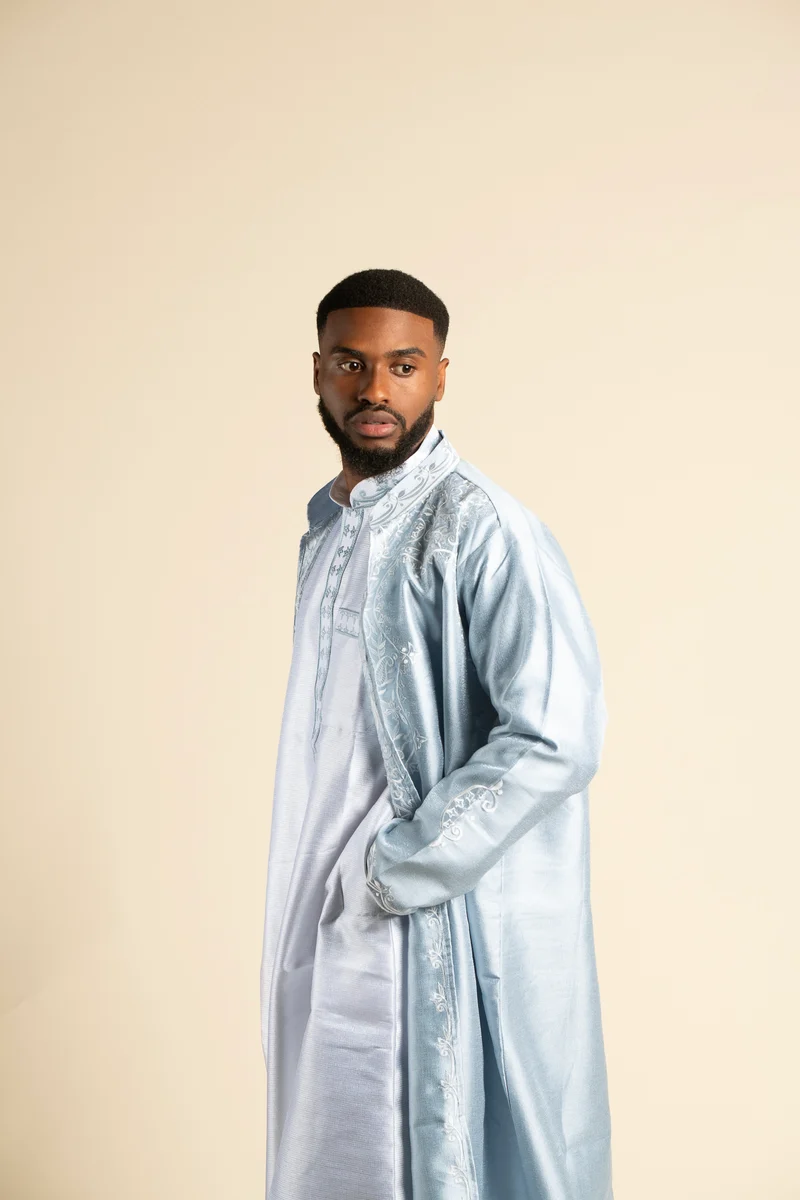ENSEMBLE QAMIS NAEL - Bleu Poudré