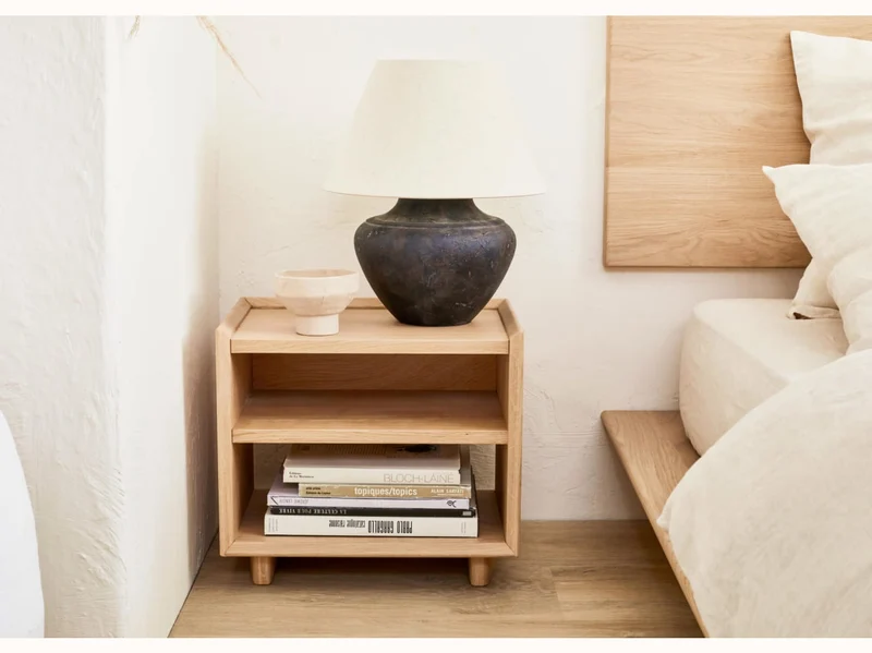 Table de chevet en bois massif LIVIA