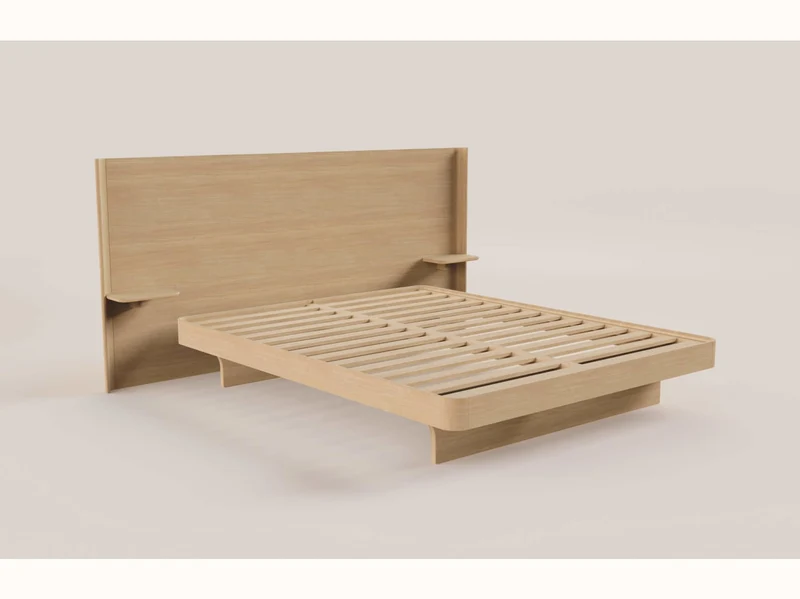 Tête de lit large avec tablettes Arche