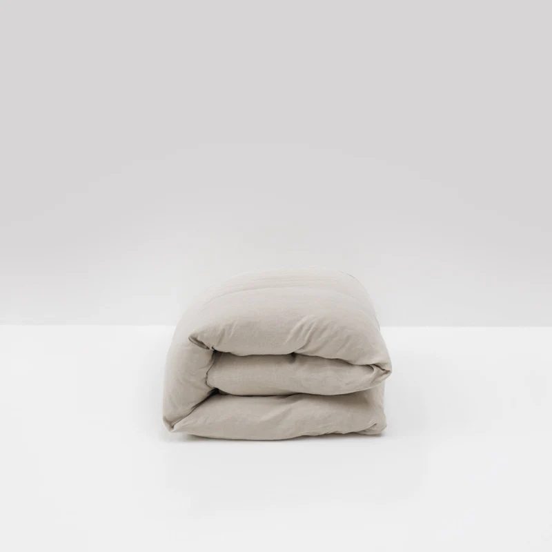 Housse de couette en lin lavé 190g/m² • Naturel