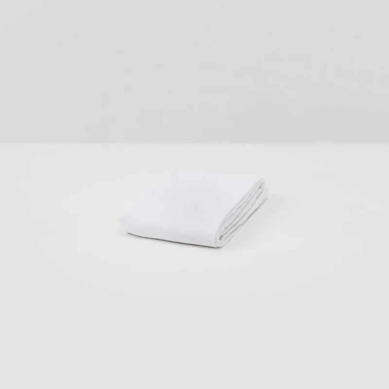 Drap plat en lin lavé 190g/m² • Blanc