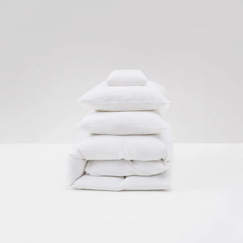 Parure de lit en lin lavé 190g/m² • Blanc
