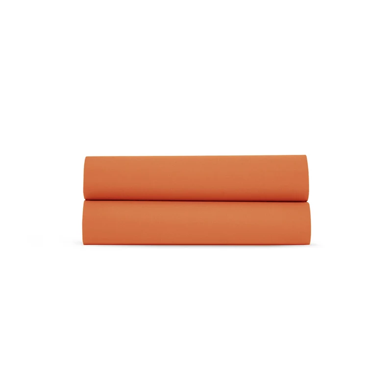 Drap Plat Percale de Coton 80 fils argile