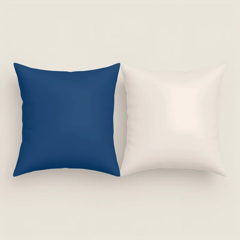 FUNDA DE COJÍN BICOLOR AZUL 1/L198 PIEDRA