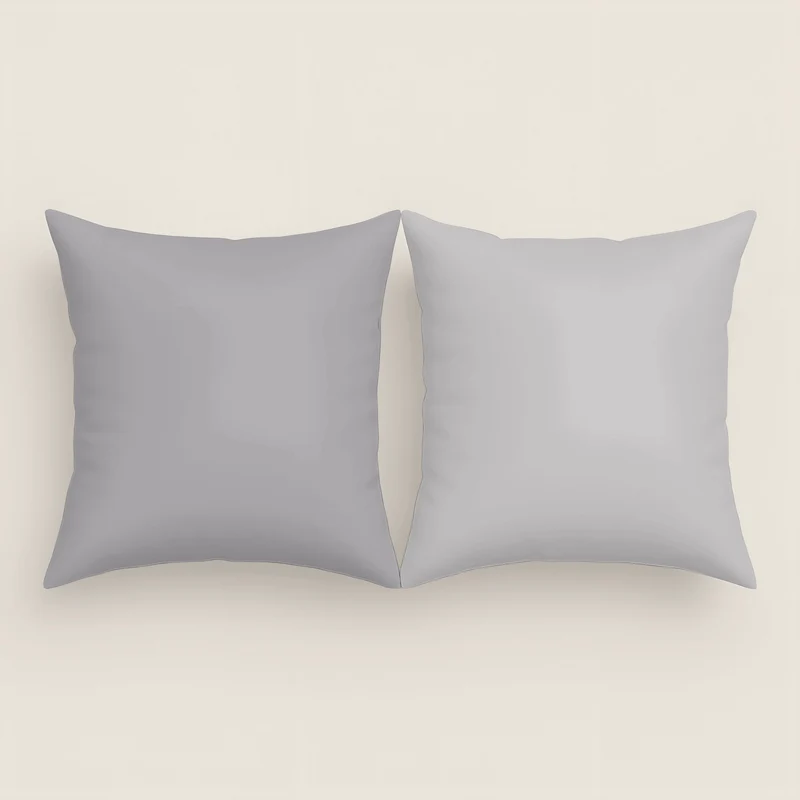 FUNDA DE COJÍN BICOLOR GRIS/GRIS CLARO