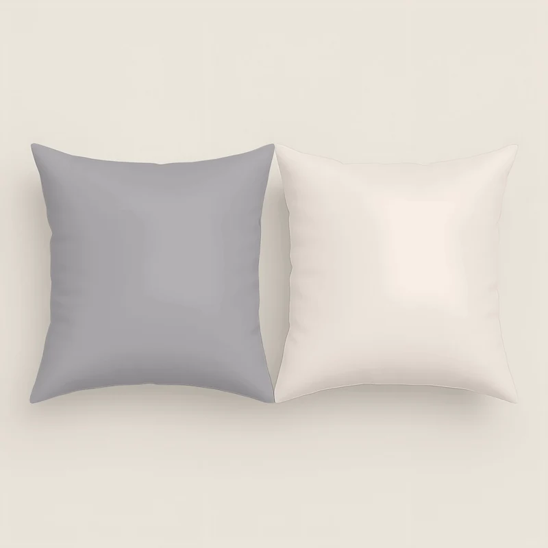 FUNDA DE COJÍN BICOLOR GRIS L.807/PIEDRA L.198