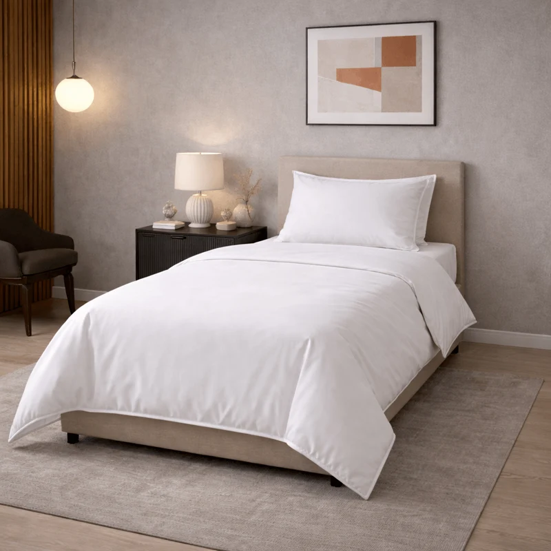 Lot de 6 housses de couette percale coton - Fresh Satin 400TC