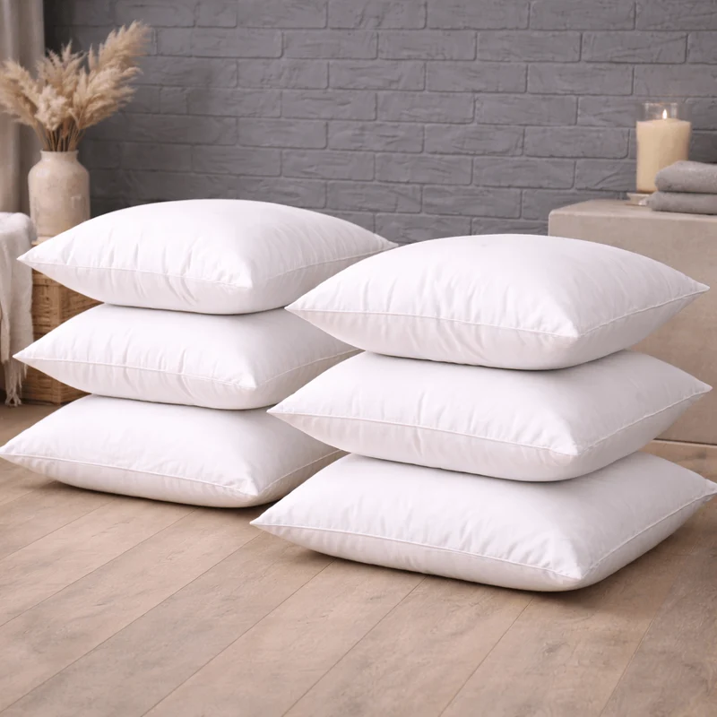 Lot de 6 Oreillers Prestige Percale Excellence - Soutien Ferme