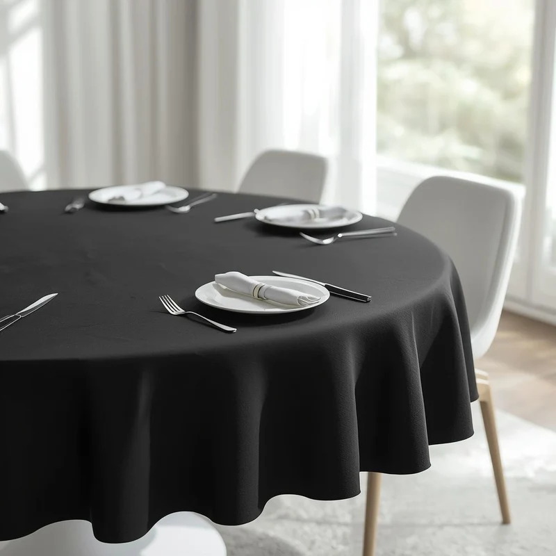 Nappe Ronde Antitache Infroissable