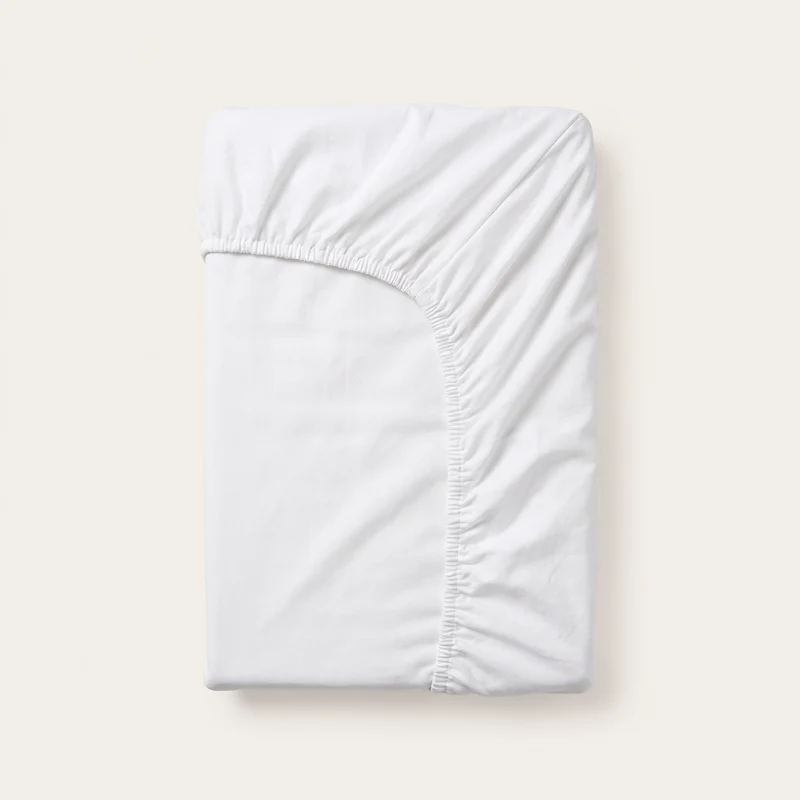 Hoeslaken | Topper | White | Katoen dubbel jersey