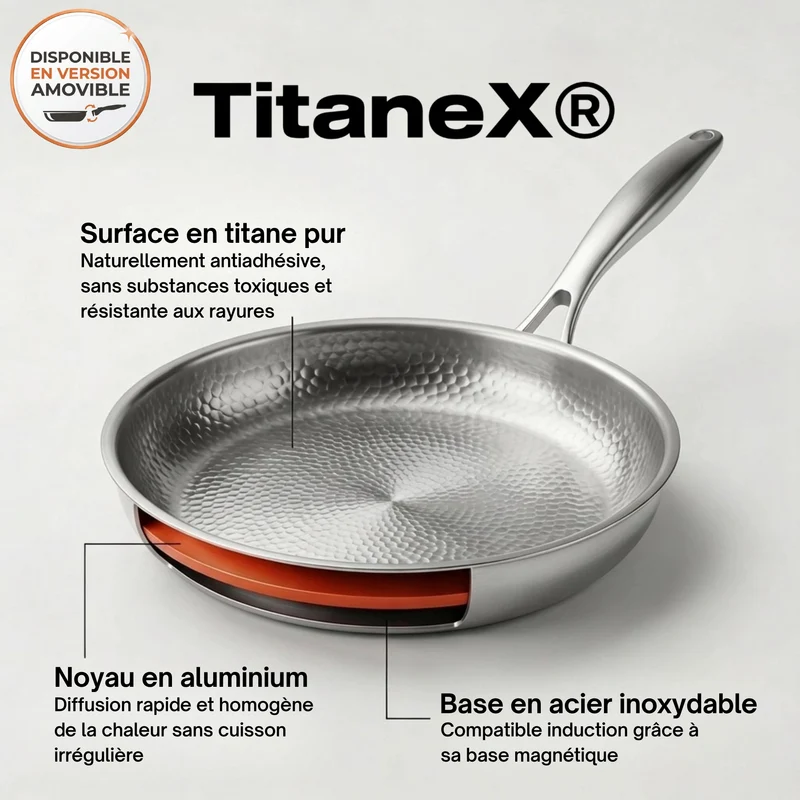 TitaneX® – Poêle antiadhérente titane