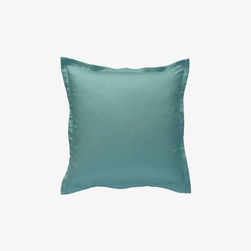 Taie d'oreiller satin 120 fils celadon