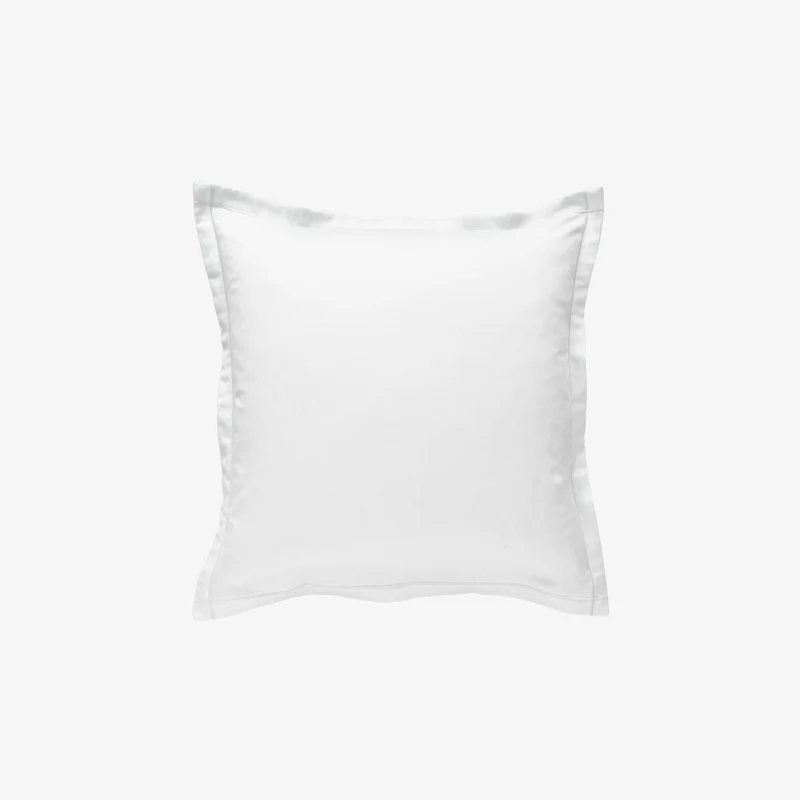 Taie d'oreiller satin 120 fils blanc