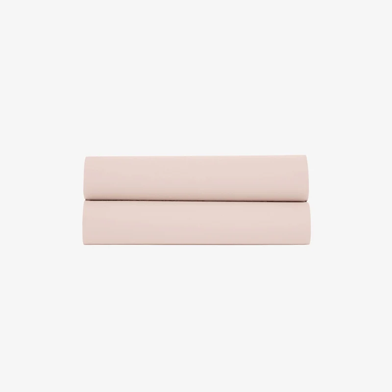 Drap plat satin 120 fils rose