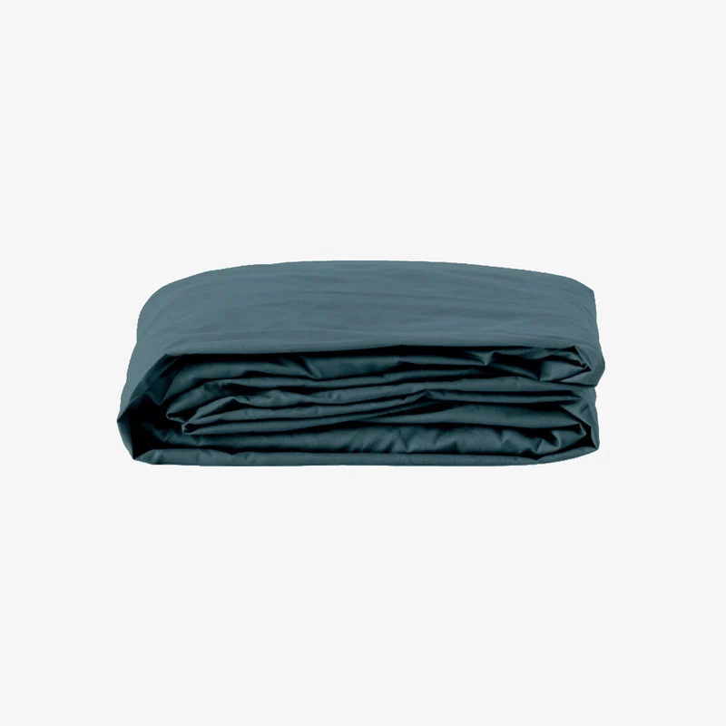 Drap housse percale 80 fils bonnet 40 lagon