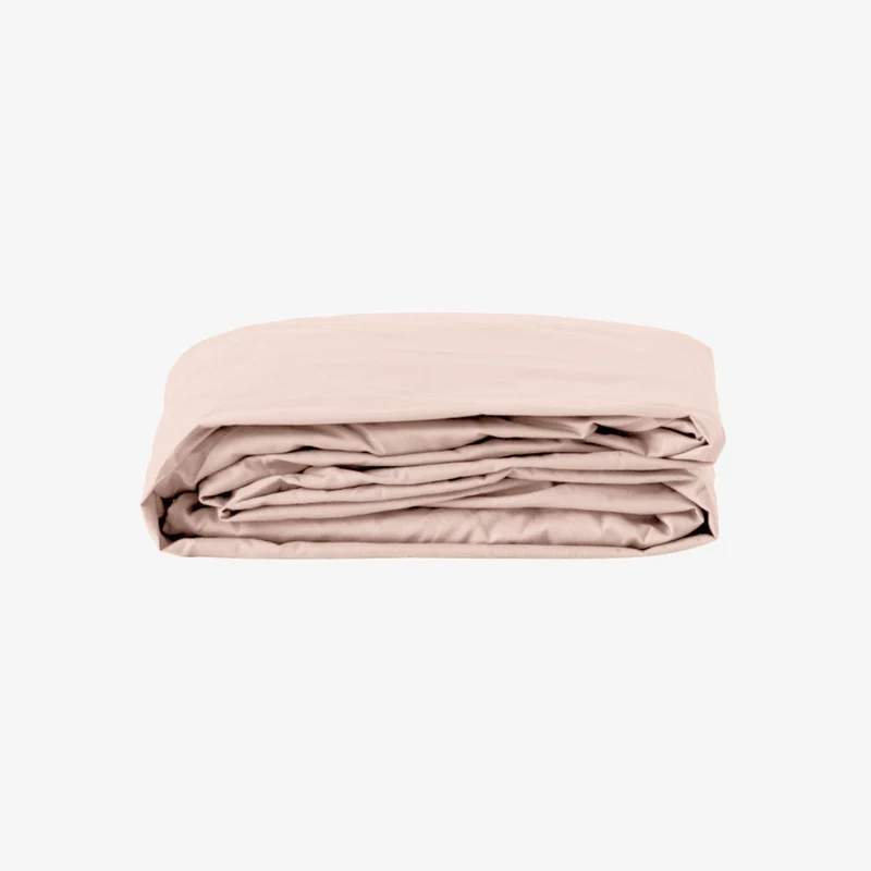 Drap housse percale 80 fils bonnet 30 cm rose