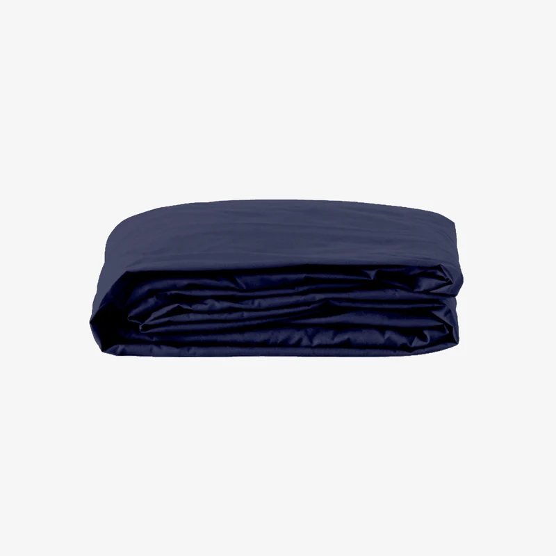 Drap housse percale 80 fils bonnet 30 cm marine