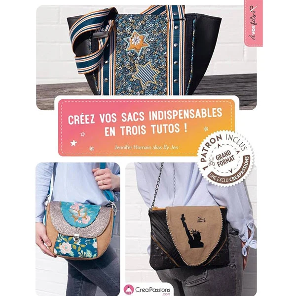 Créez vos sacs indispensables en trois tutos ! Jennifer Hornain