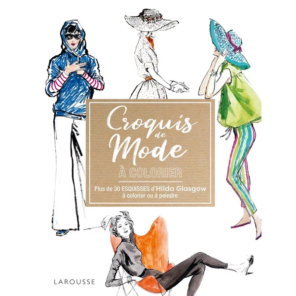 Croquis de mode à colorier d'Hilda Glasgow Collectif