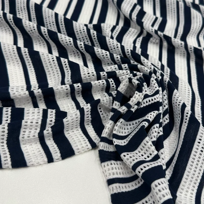 Tissu Maille Ajouré Jersey, Coton - Brescia