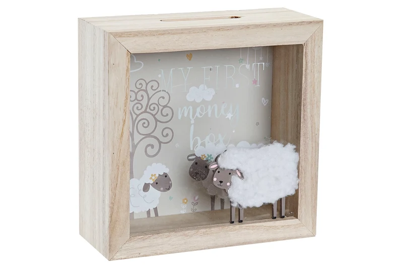 TIRELIRE BREBIS - Mdf - 16 x 7 x 16 cm