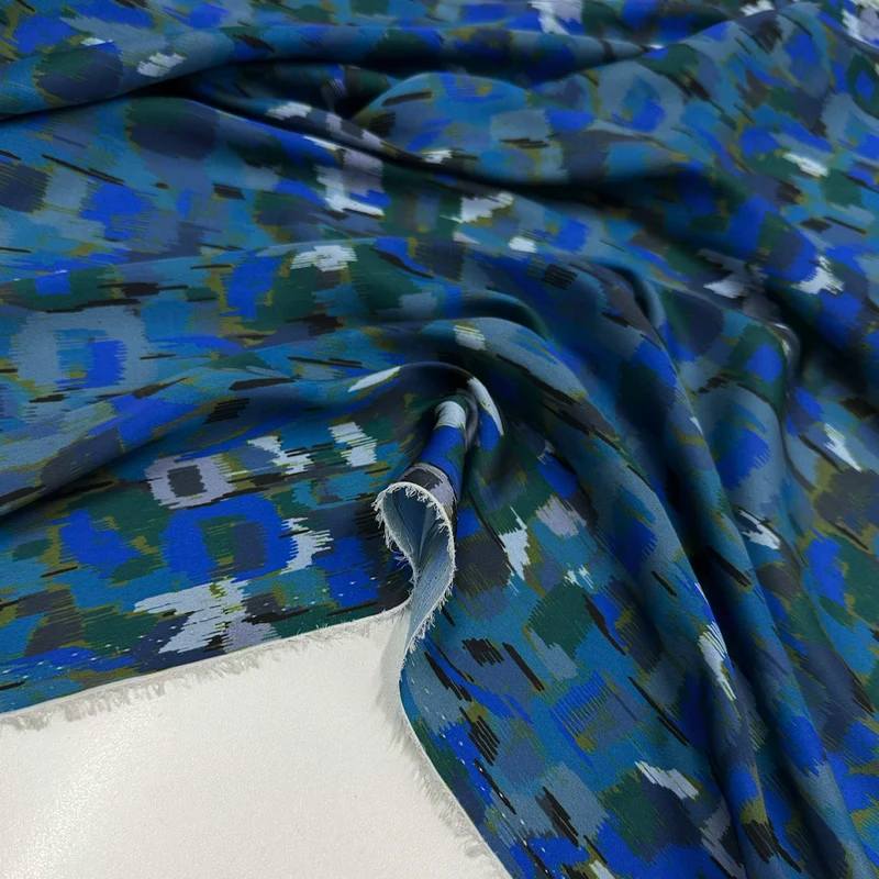 Tissu Satin, Polyester - Spruzzo