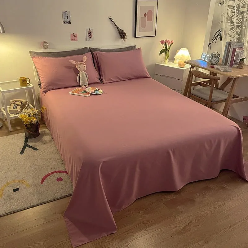 Rose - Draps housse de qualité supérieur