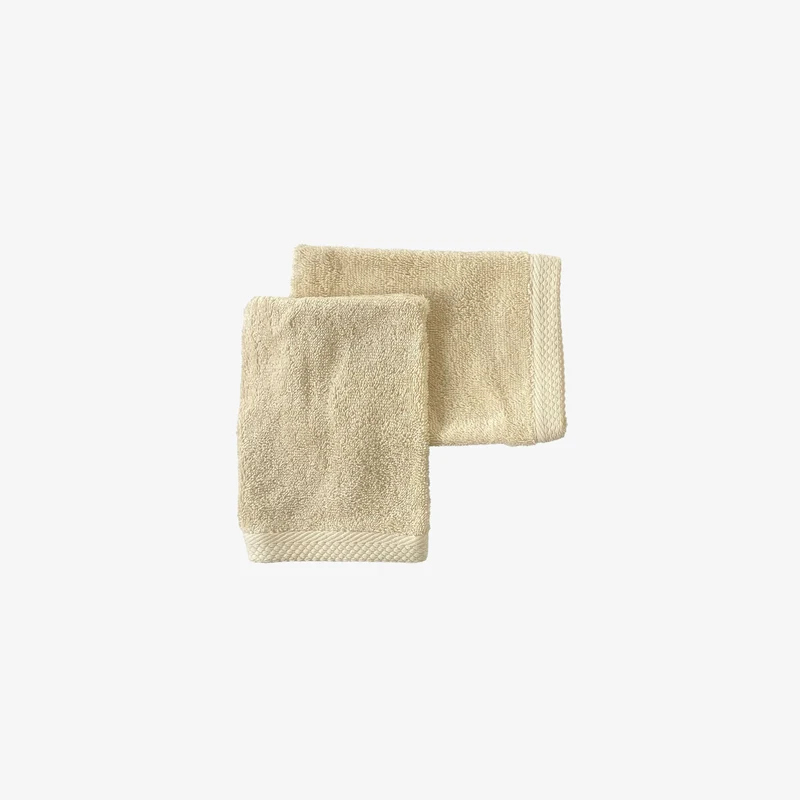 Lot de 2 gants de toilette 16×21 cm – 600 g/m² en 100 % coton