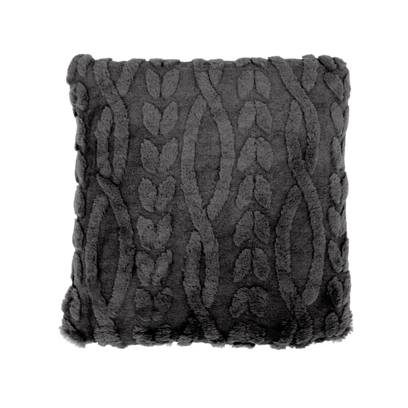 Coussin déco gris anthracite ted lapidus