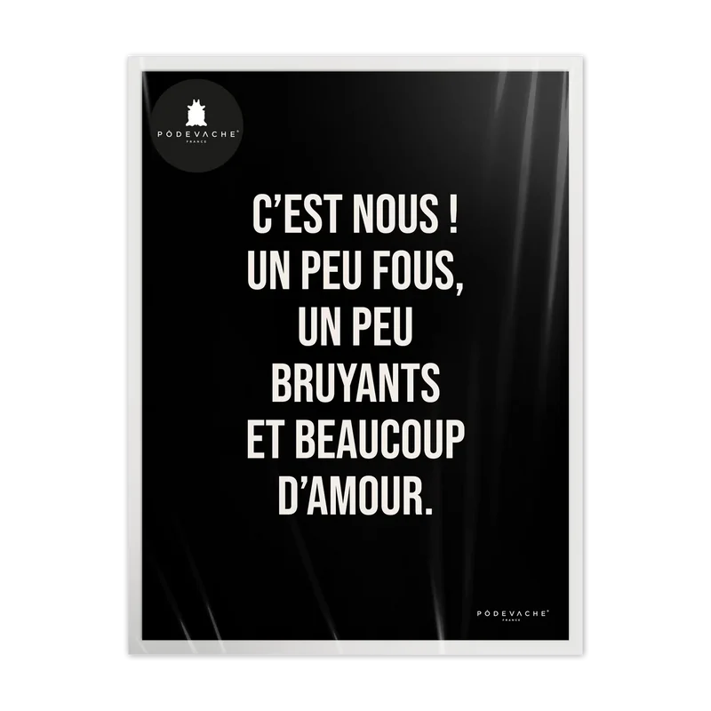 AFFICHE 40x50CM - UN PEU FOUS
