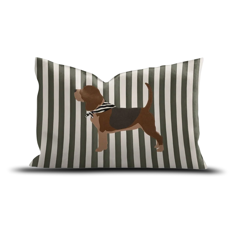 COUSSIN VELOURS BEAGLE STRIPES - 40X60CM
