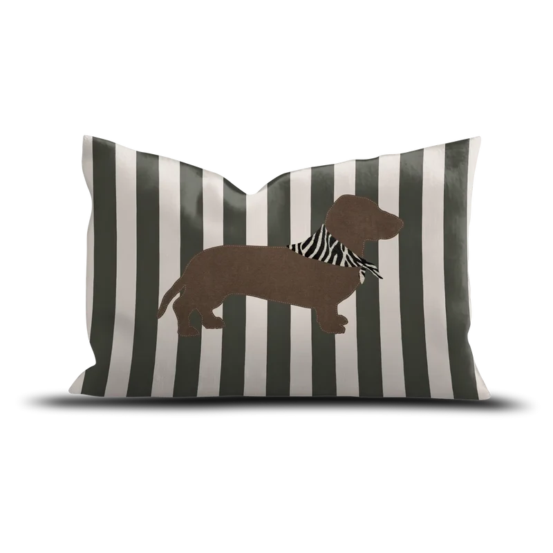 COUSSIN VELOURS TECKEL STRIPES - 40X60CM